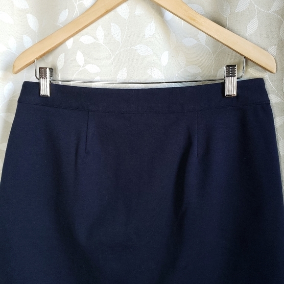 Tommy Hilfiger Retro Sailor Button Front Knit Skirt With Pockets Navy Medium - Picture 10 of 13
